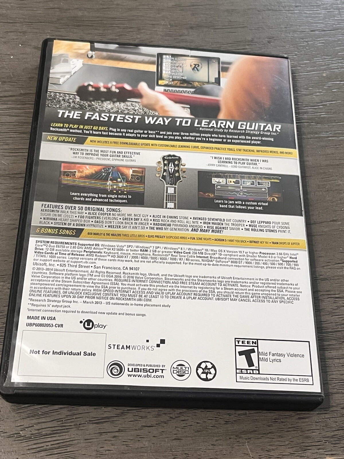Rocksmith 2014 Edition Remastered – PC Standard Edition Remastered Used