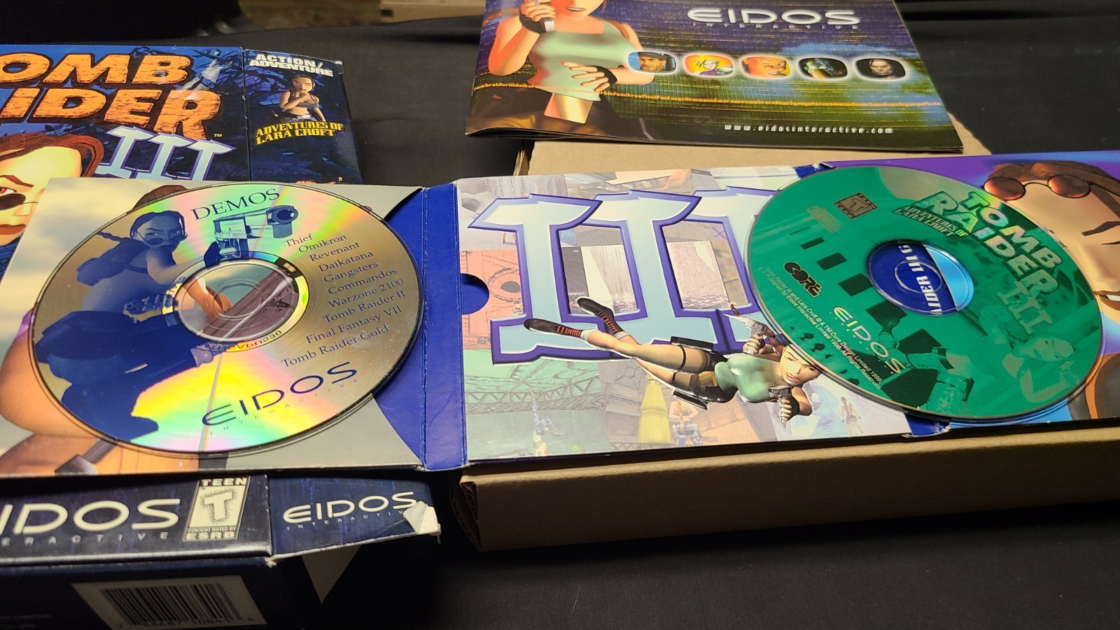 Tomb Raider III (1998) Big Trapezoid Box Vintage PC Windows Game Eidos