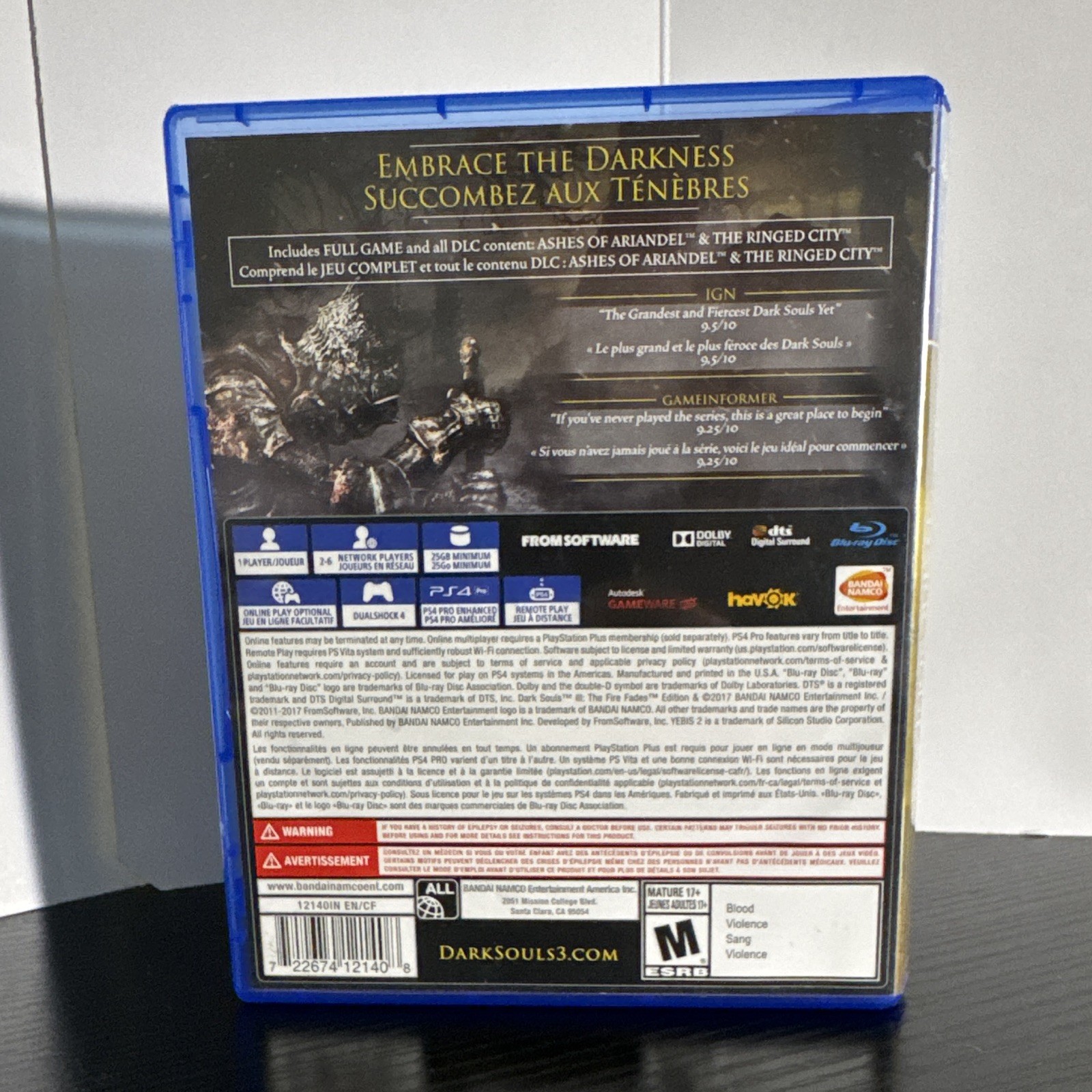 Dark Souls III: The Fire Fades Complete Edition PS4 CLEAN!