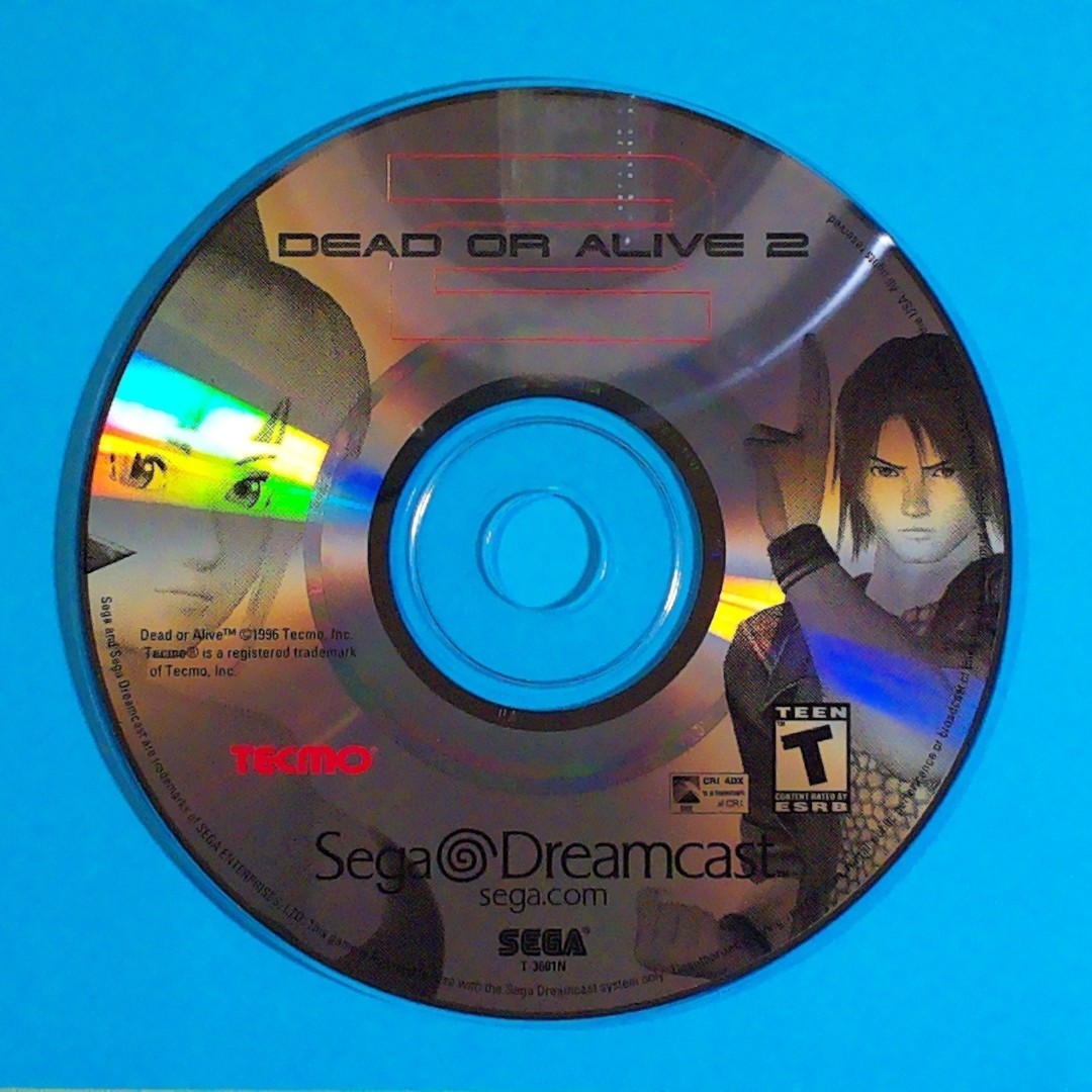 Dead or Alive 2 (Sega DC, 2000) – Disc Only – Tested & Working