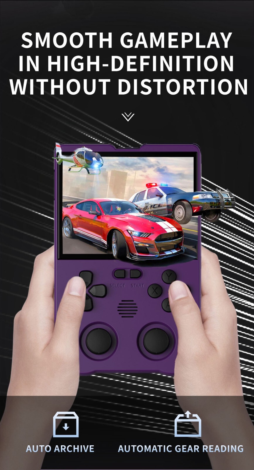 XU10 Retro Video Game Console Handheld 3.5” IPS Linux Kids Toy Gift 3000mAh AU