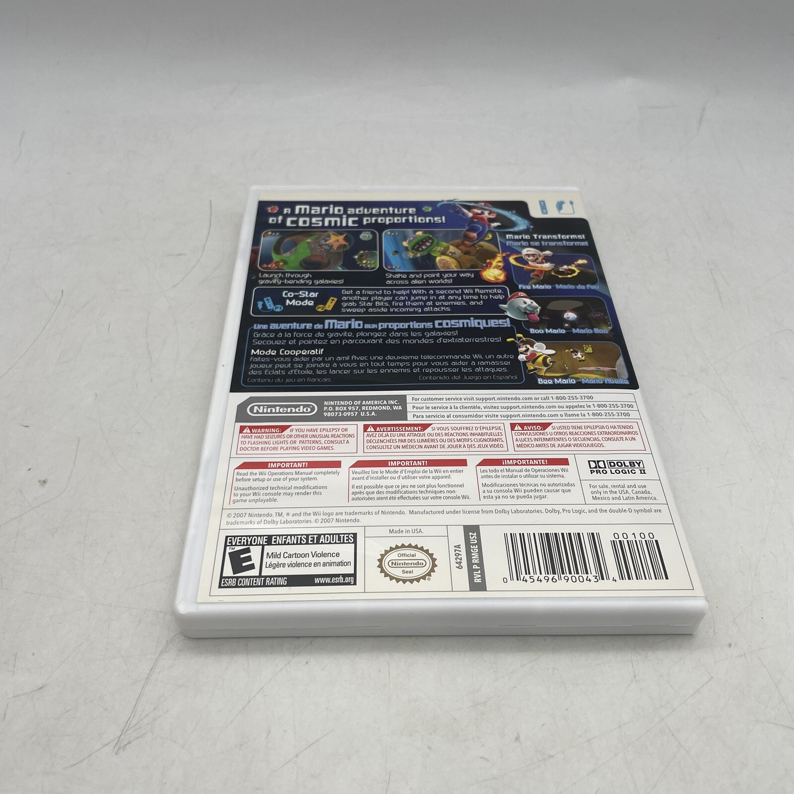 Super Mario Galaxy Nintendo Wii Complete W/ Manual CIB Tested Working