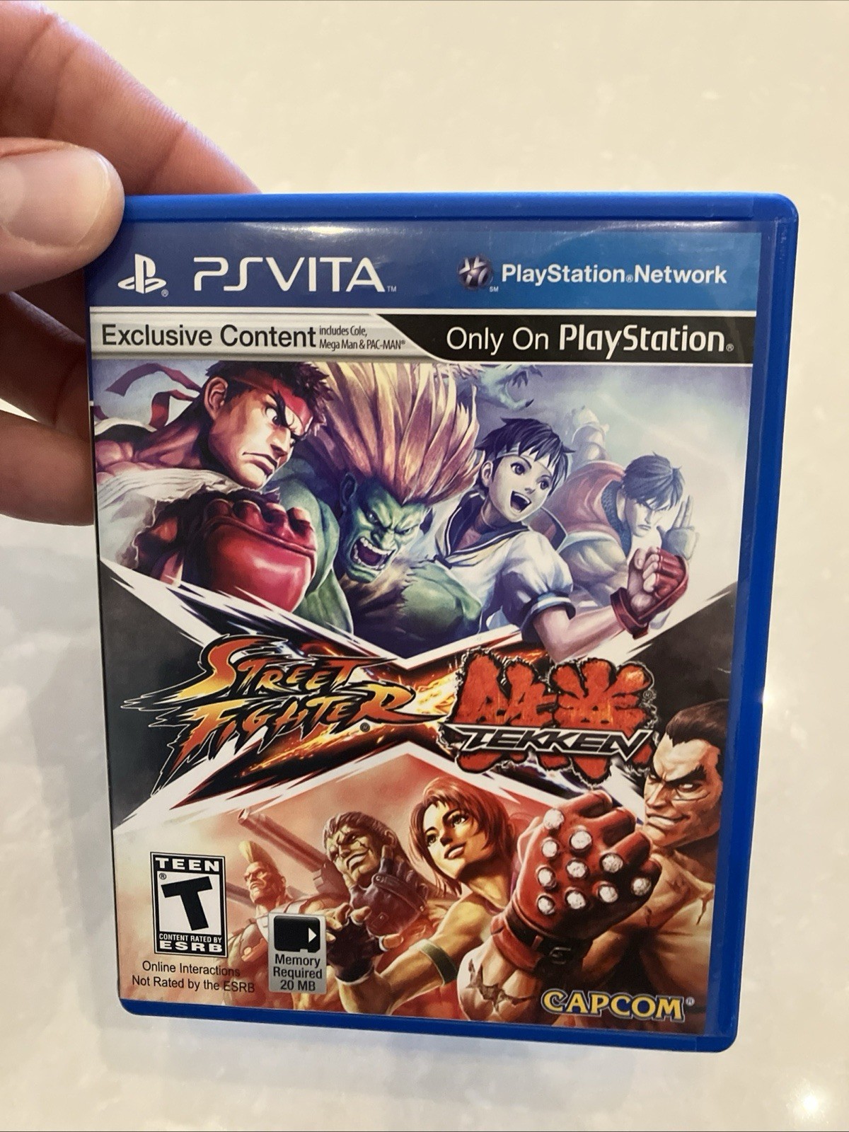 Street Fighter X Tekken (Sony PlayStation PS Vita) Case and Game Tested