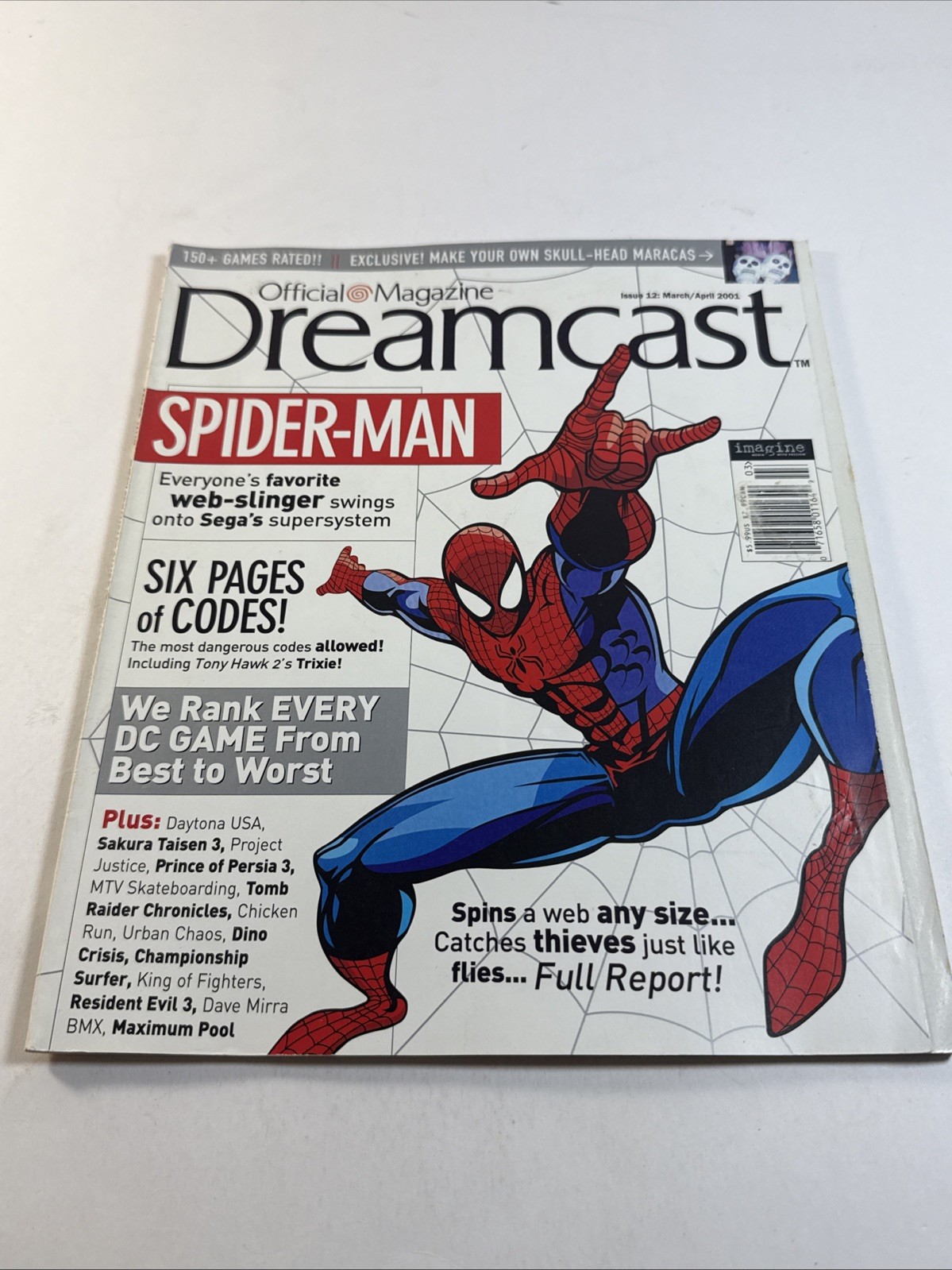 Sega Dreamcast Spider-man Official Magazine Issue 12 March/April 2001