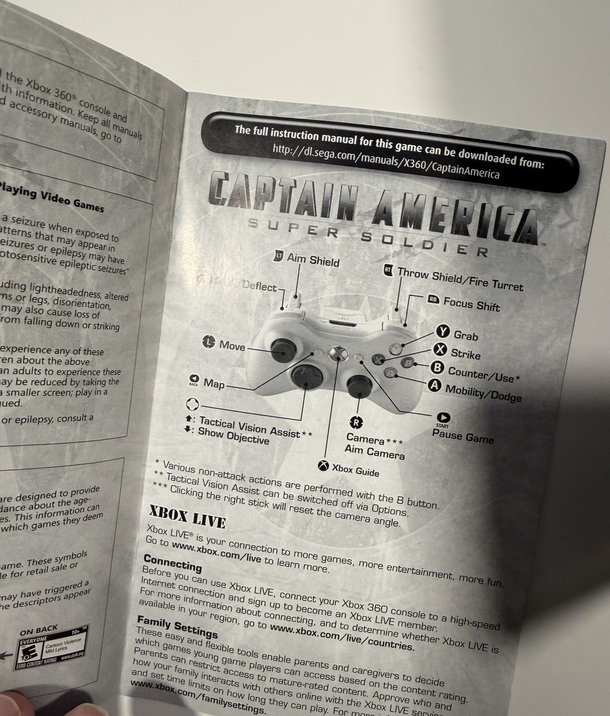 Captain America Super Soldier Xbox 360 Complete CIB Manual Disc Recognized Untes