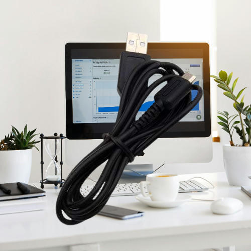 USB Charger Cable for Nintendo DS Lite NDSL Charging Power Cord Sync Lead Black