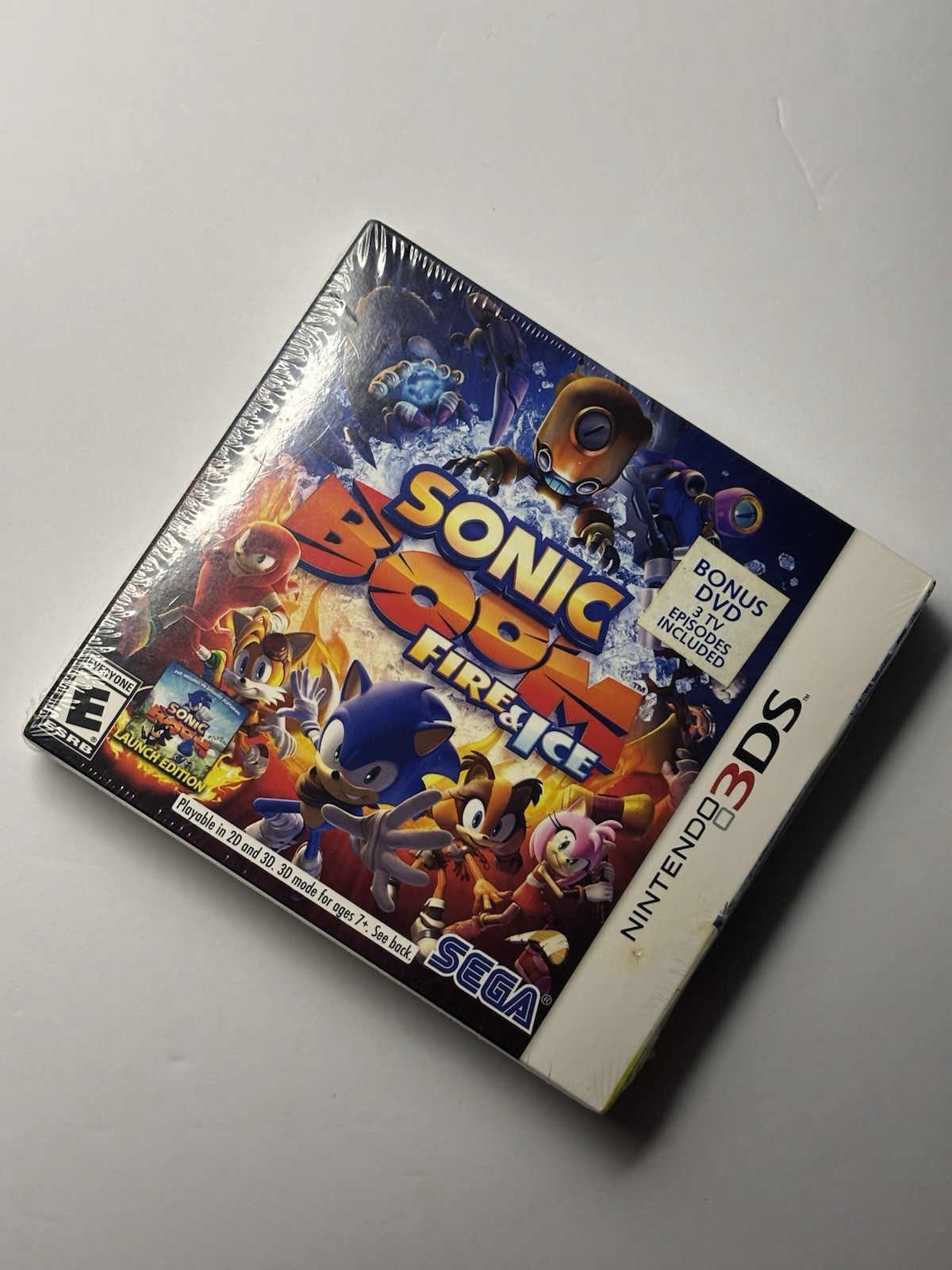 Sonic Boom Fire and Ice – Launch Edition – With Bonus DVD – 3DS NEW