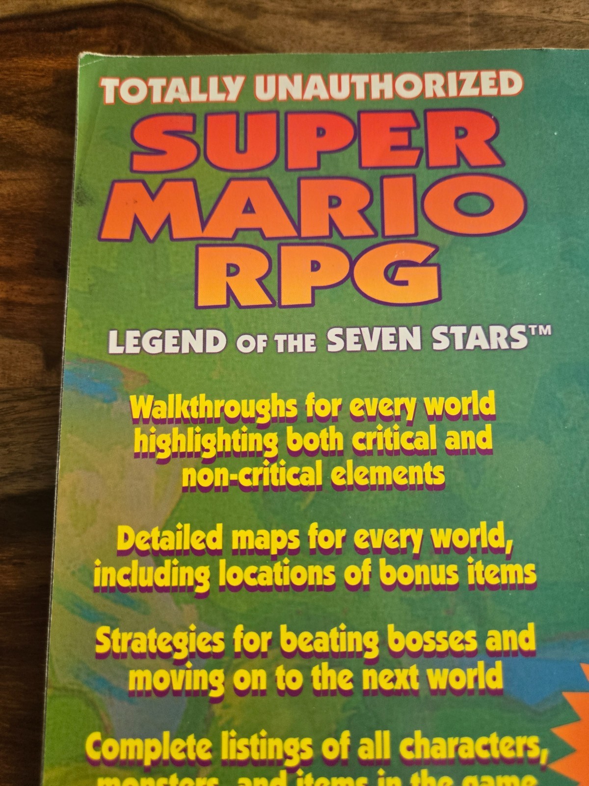 Super Mario RPG Legend Seven Stars SNES Brady Games Strategy Guide