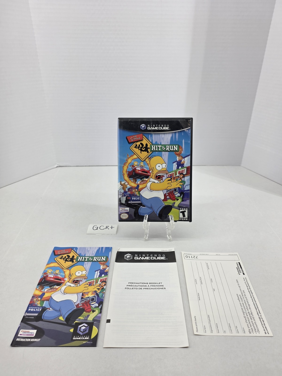 The Simpsons: Hit & Run Nintendo GameCube 2003 ONLY THE CASE! Black Label