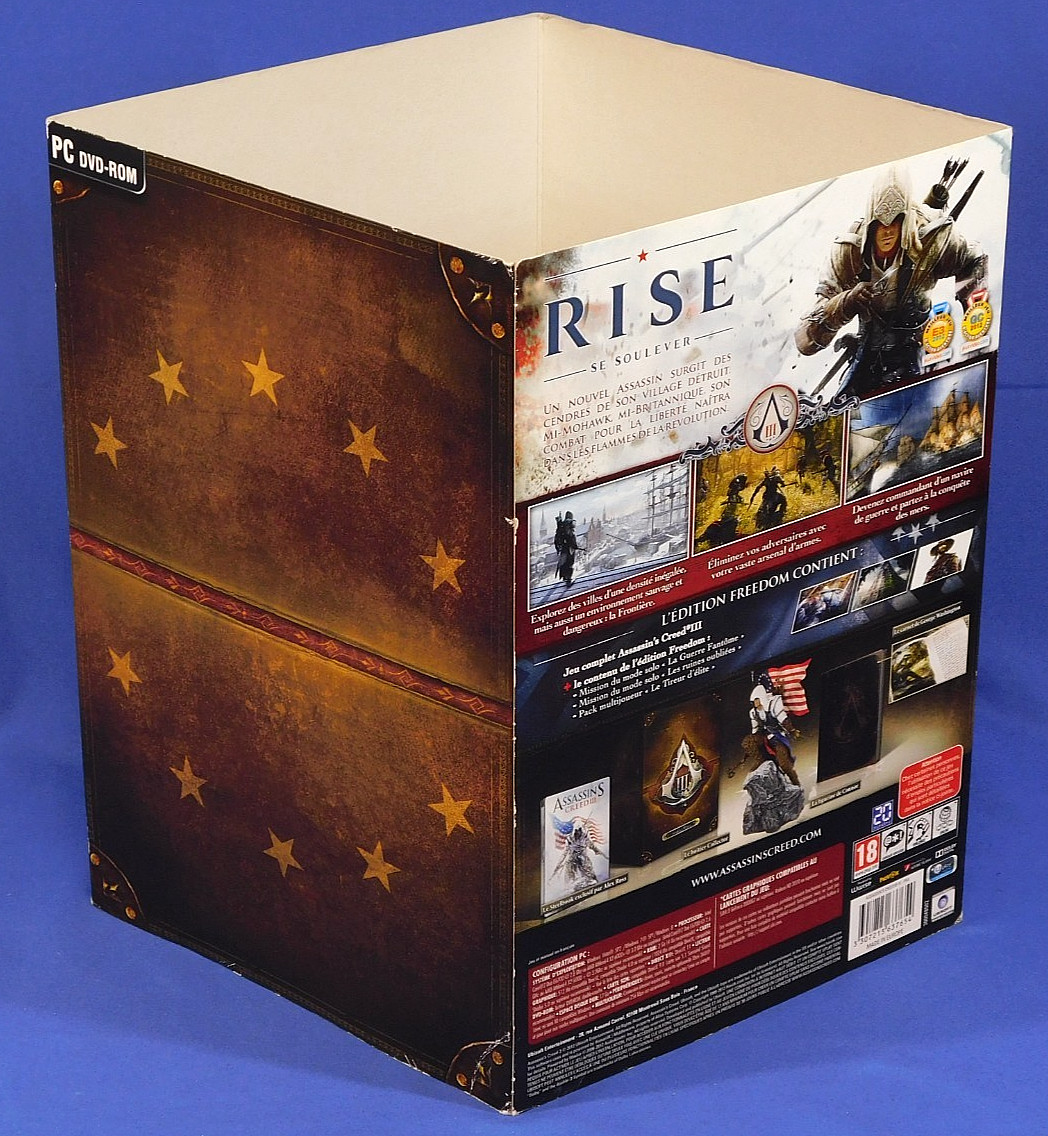 ASSASSIN’S CREED III 3 FREEDOM FRENCH COLLECTOR’S EDITION PC NEW IN OPEN BOX