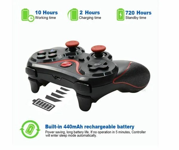 Wireless Bluetooth Game Controller for Android & iOS Phone Tablet Gamepad