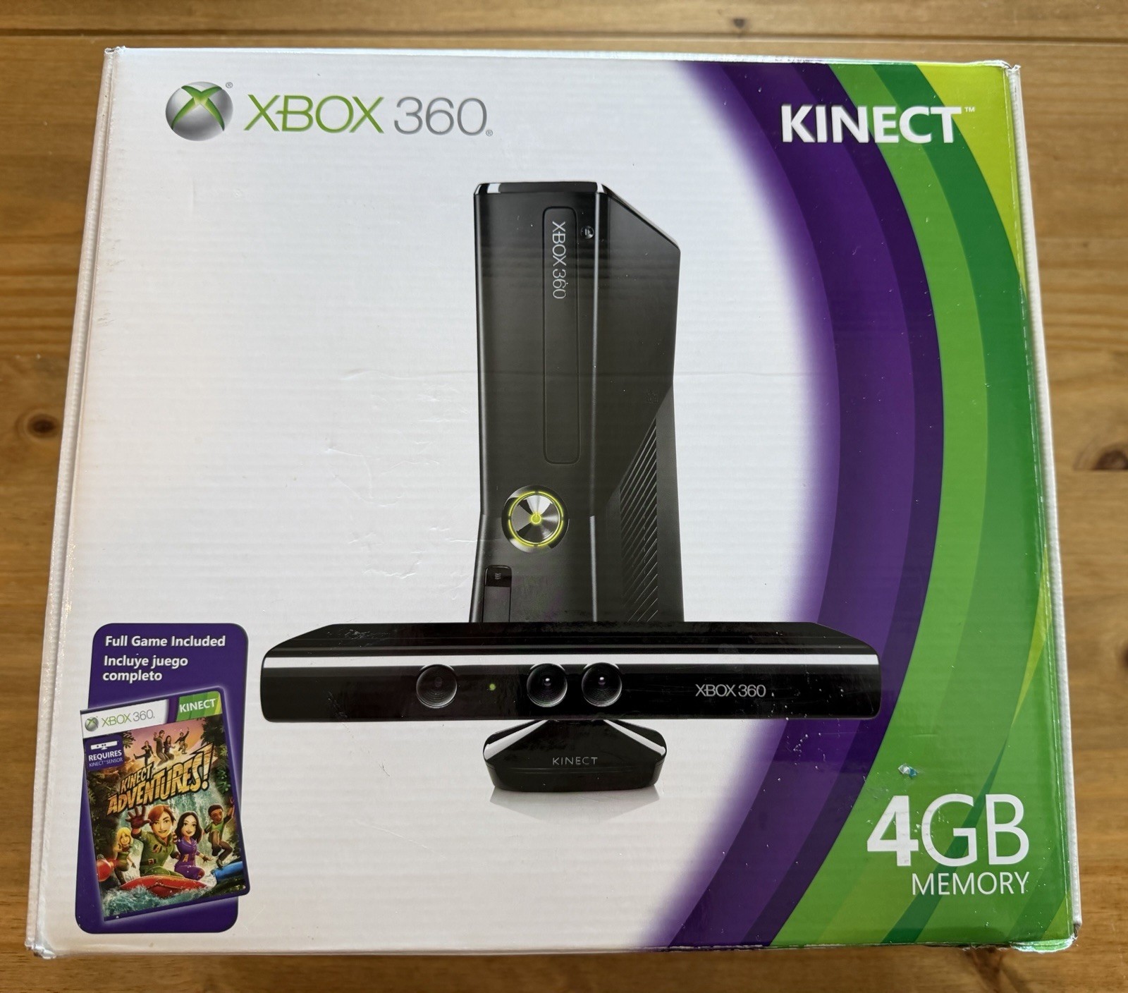 Microsoft Xbox 360 Kinect 4GB Black Game Console Open Box