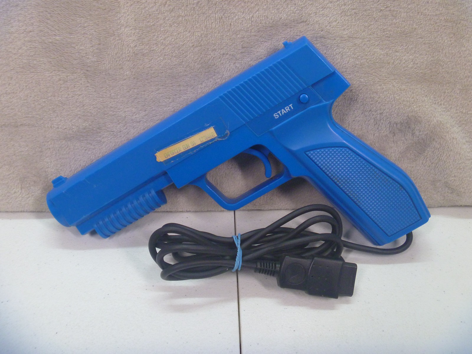 SEGA Saturn Avenger Light Gun Controller Blue BLAZE tested working