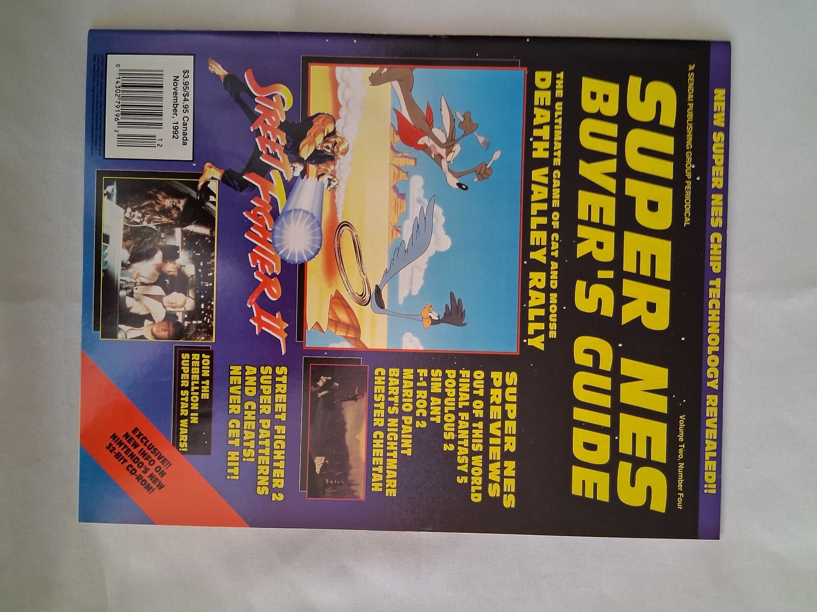 Super NES (Nintendo) Buyer’s Guide Video Games Nov92 Magazine Street Fighter II