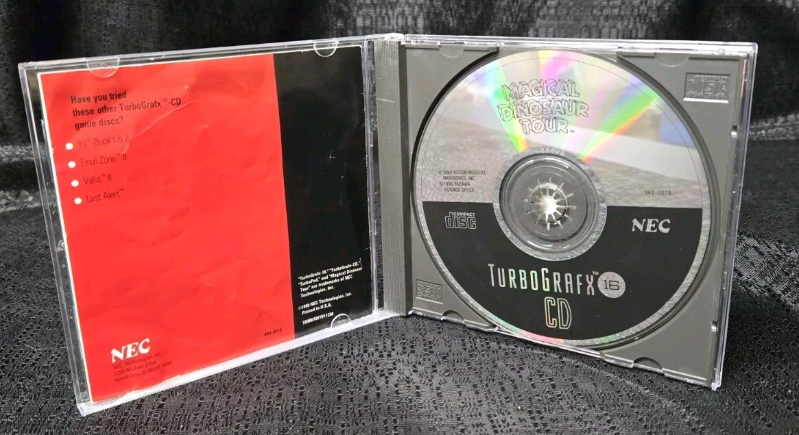 Magical Dinosaur Tour 1990 TurboGrafx CD TurboDuo