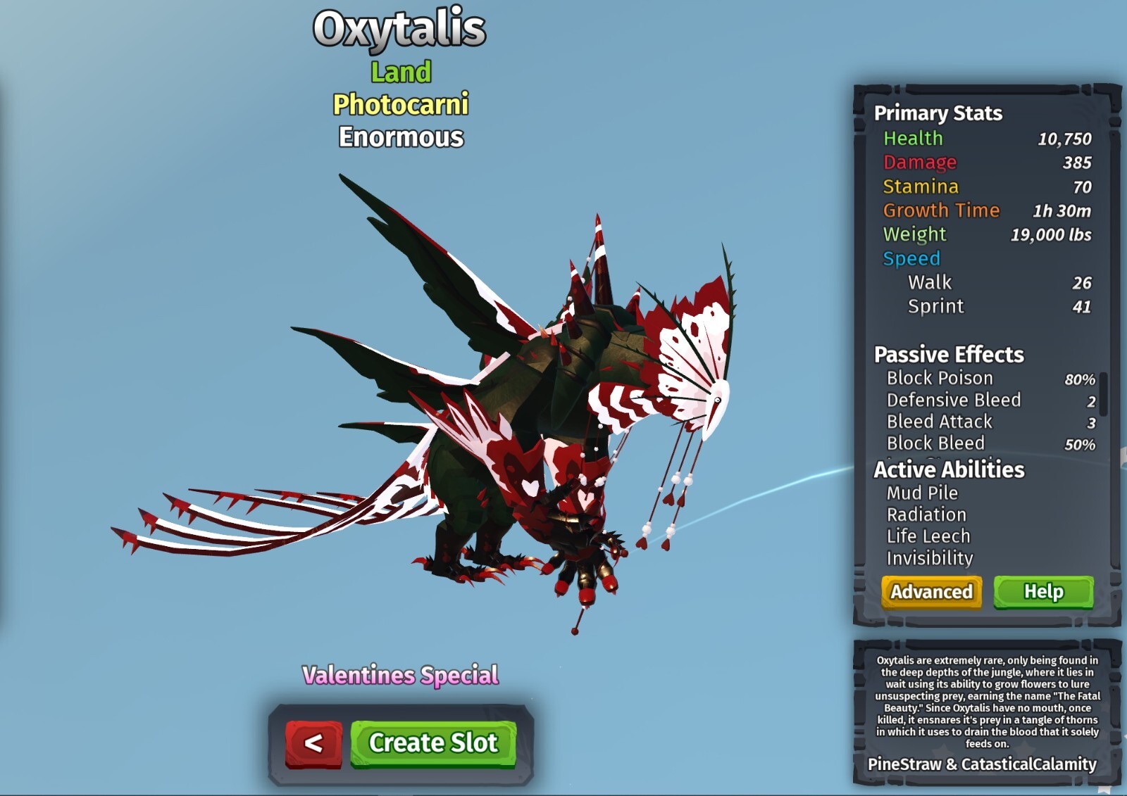 Oxytalis Species | Creatures of Sonaria | Roblox