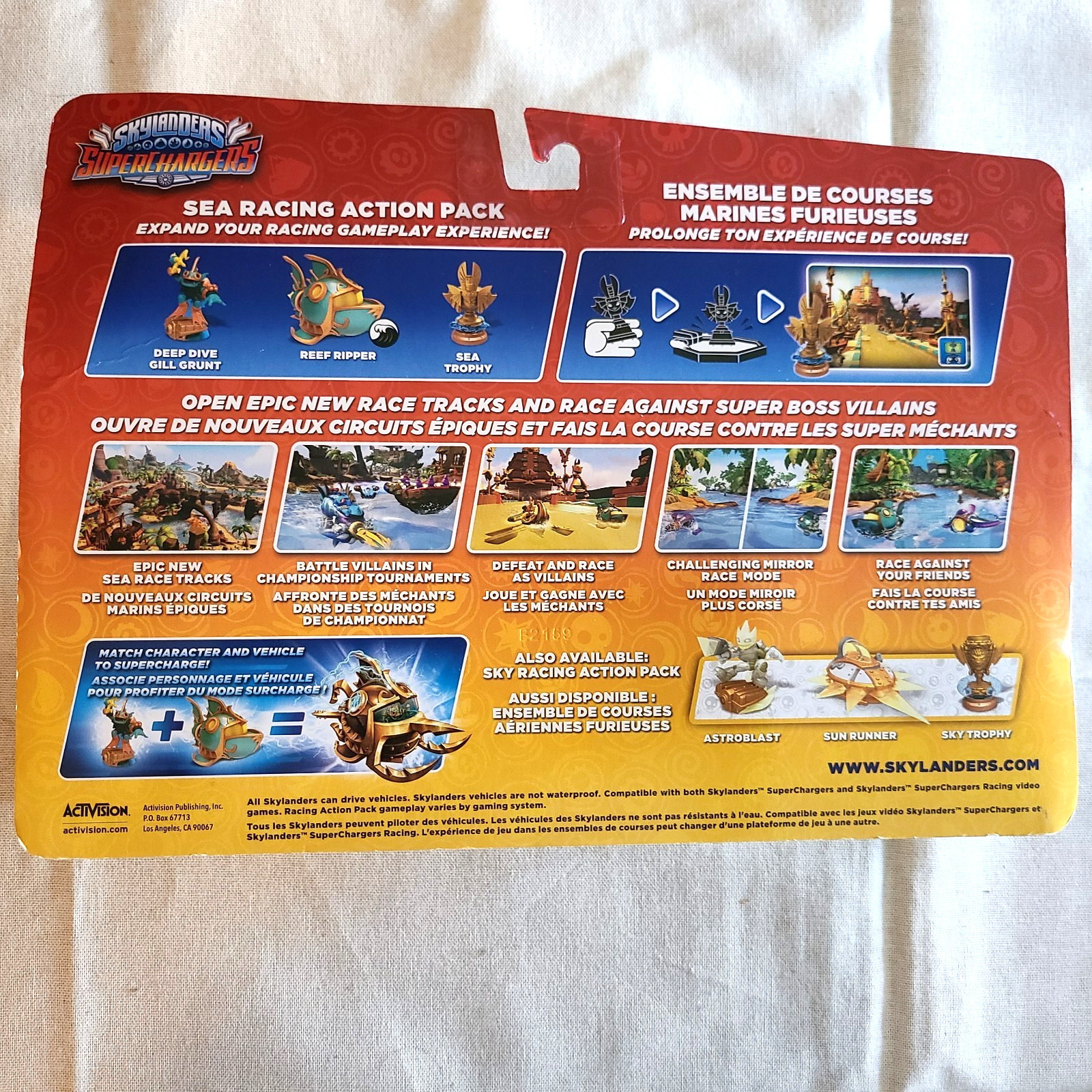 Skylanders SuperChargers *Sea Racing Action Pack* NEW Sea Trophy, Deep Dive Gill