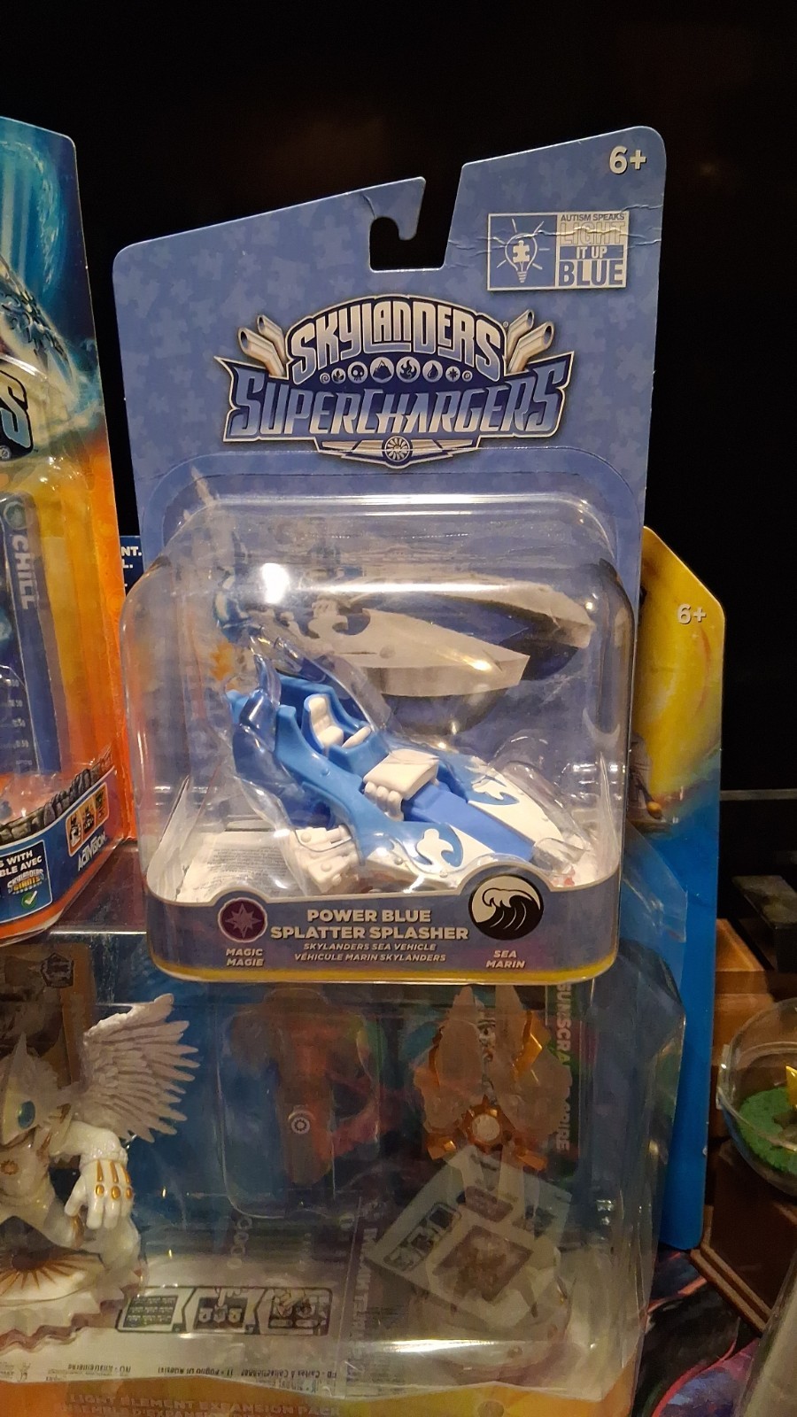 Skylanders SuperChargers Power Blue Splattersplasher Vehicle Figure