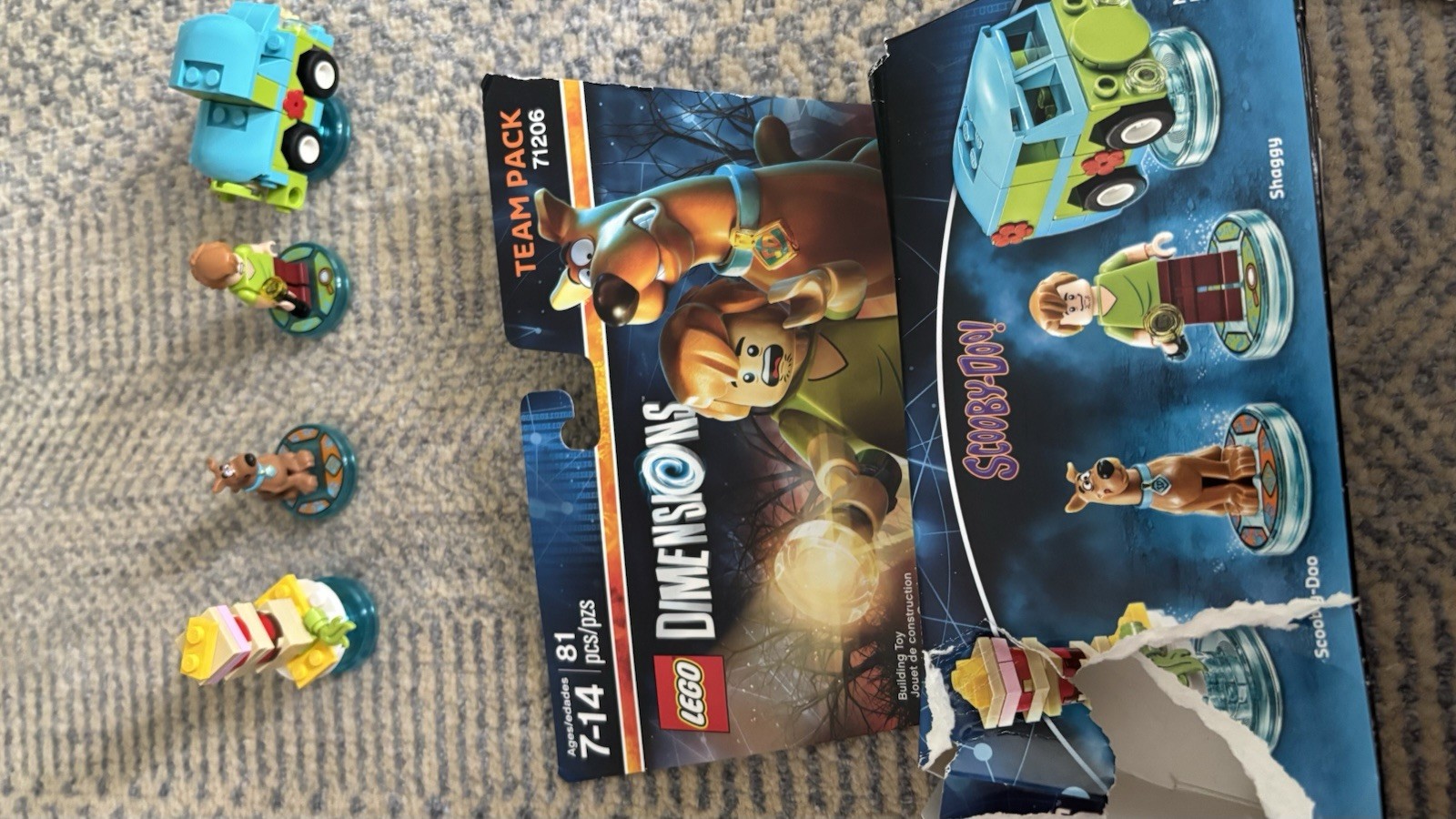 LEGO Dimensions Scooby-Doo Shaggy Character Figure Pack Lot Toys to Life Set
