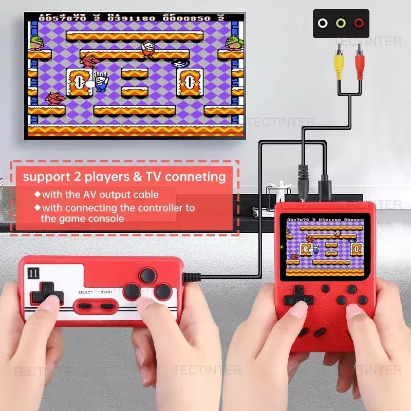 Mini Retro Video 500 Classic Games FC Game Console Player Handheld For Kid Adult