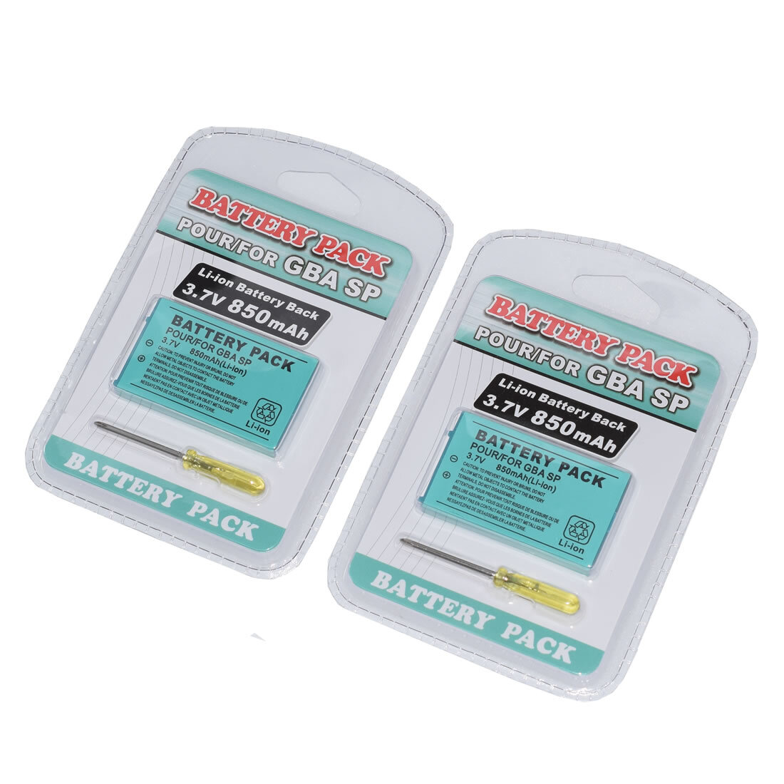4x Battery for Nintendo Advance SP AGS-001 GBA SP AGS-003 SAM-SPRBP 850mAh
