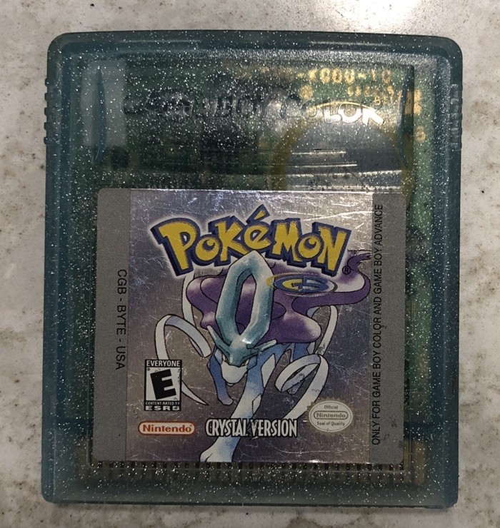 Pokemon: Crystal Version (Nintendo Game Boy Color, 2001) Authentic, Tested saves