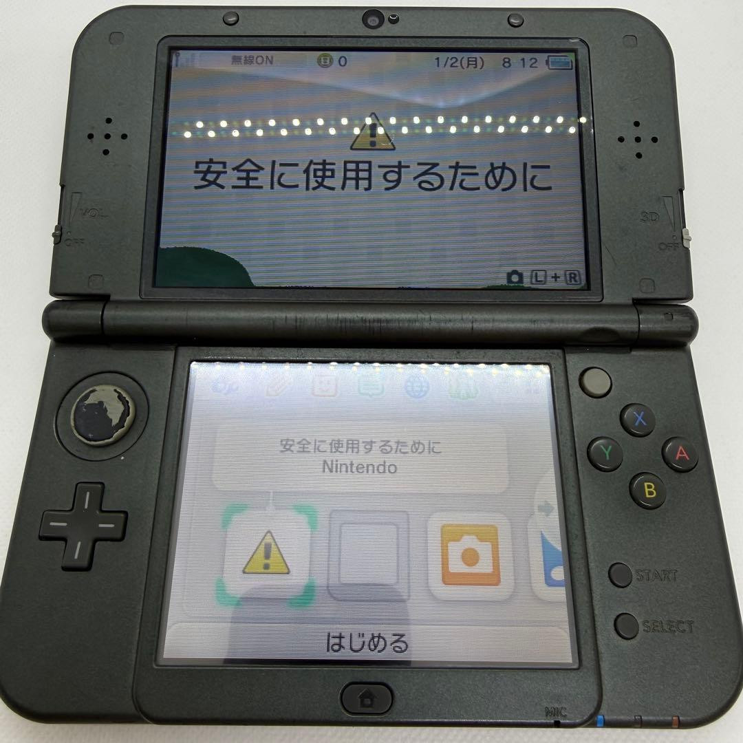 Nintendo New 3DS LL XL Black Handheld Console Japan Region Locked SD Card 0293