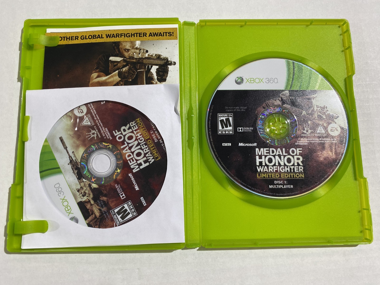 Medal of Honor Warfighter: Limited Edition (Xbox 360) TESTED FREE SHIPPING