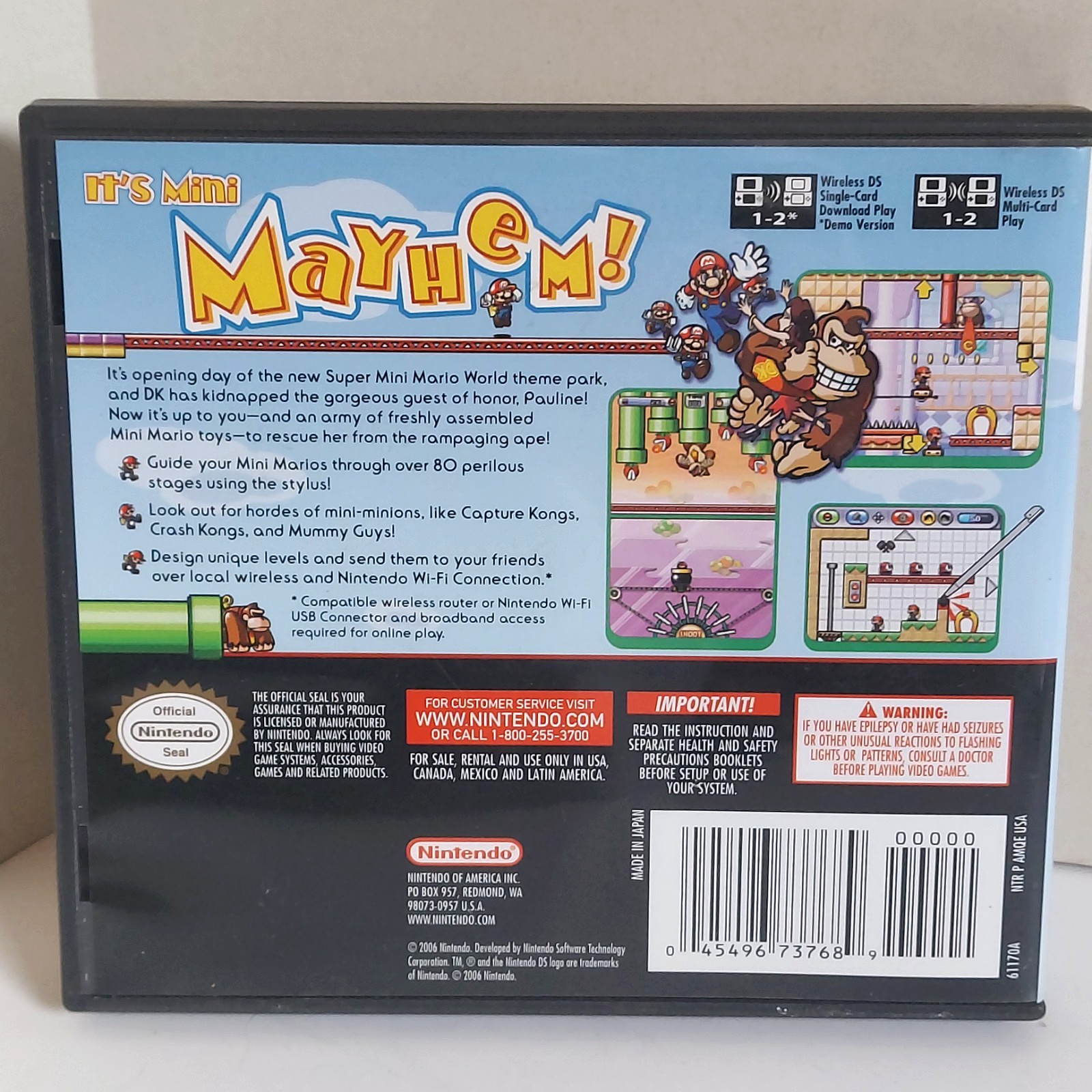 Mario vs. Donkey Kong 2: March of the Minis (Nintendo DS) with MANUAL