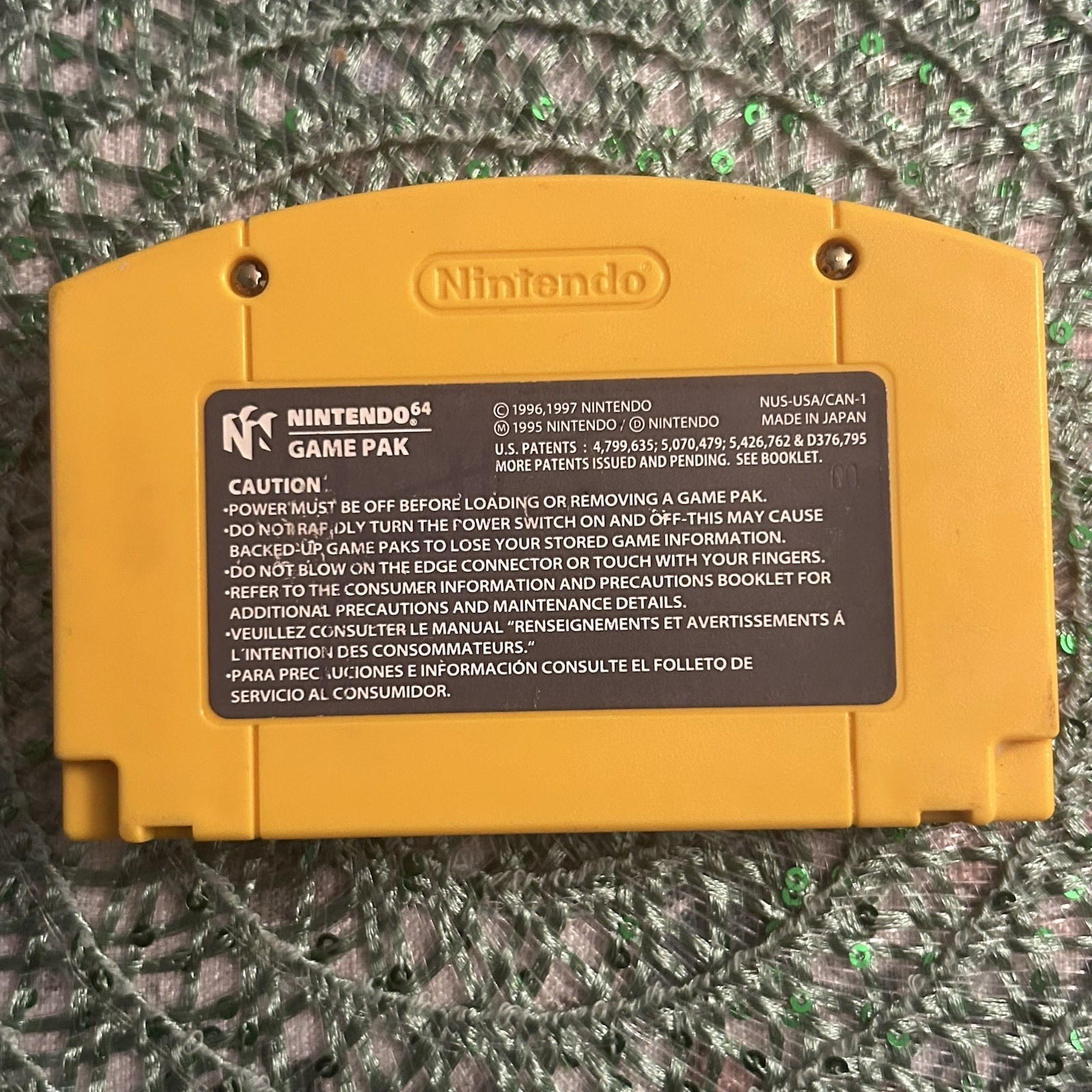Nintendo 64 | Donkey Kong 64 | Authentic Yellow N64 Game Cartridge | Tested