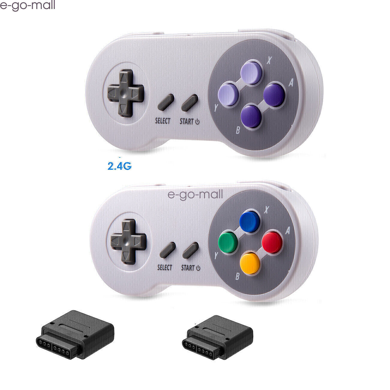 2 PACK SNES Gamepad Receiver for Super Nintendo Entertainment System Super NES