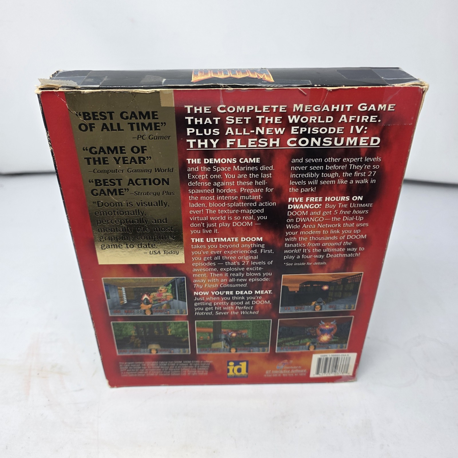 The Ultimate Doom PC Big Box 1995 CIB Complete w/ Poster Receipt Strategy Guide