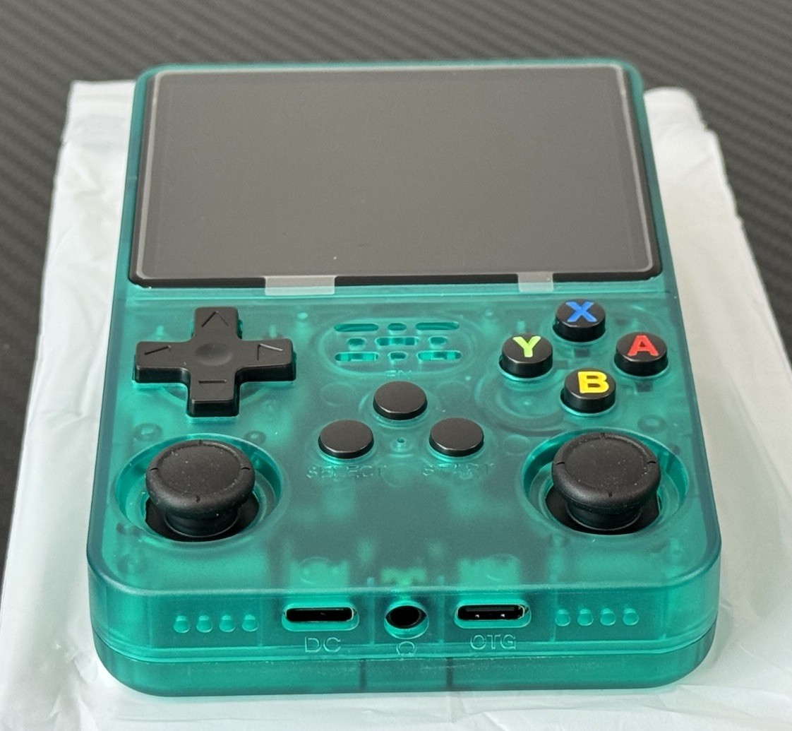 R36S Retro Handheld Video Game Console 64GB with 3.5″ IPS Screen, Quad-Core