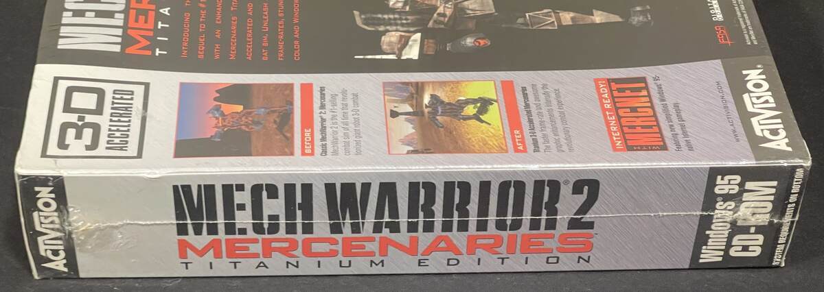MECHWARRIOR 2 MERCENARIES TITANIUM EDITION SEALED BIG BOX PC GAME BATTLETECH