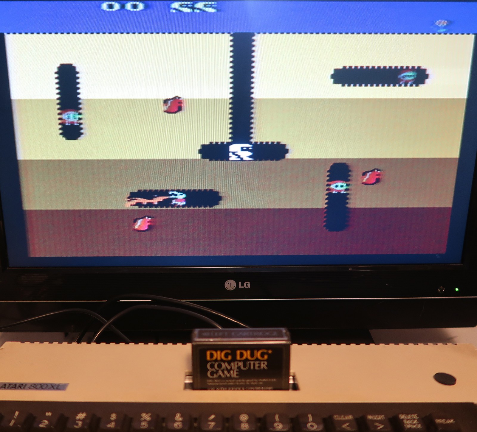 Atari 400/800/XL/XE: DIG DUG Cartridge – Tested & WORKS!
