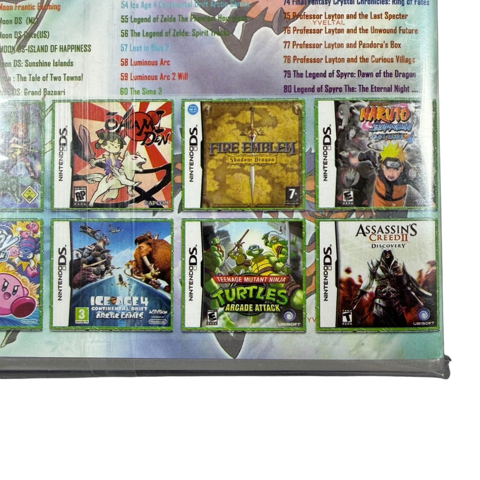 Super Combo 208 in 1 Game Cartridge Pokemon Mario Zelda Nintendo DS 3DS 2DS XL