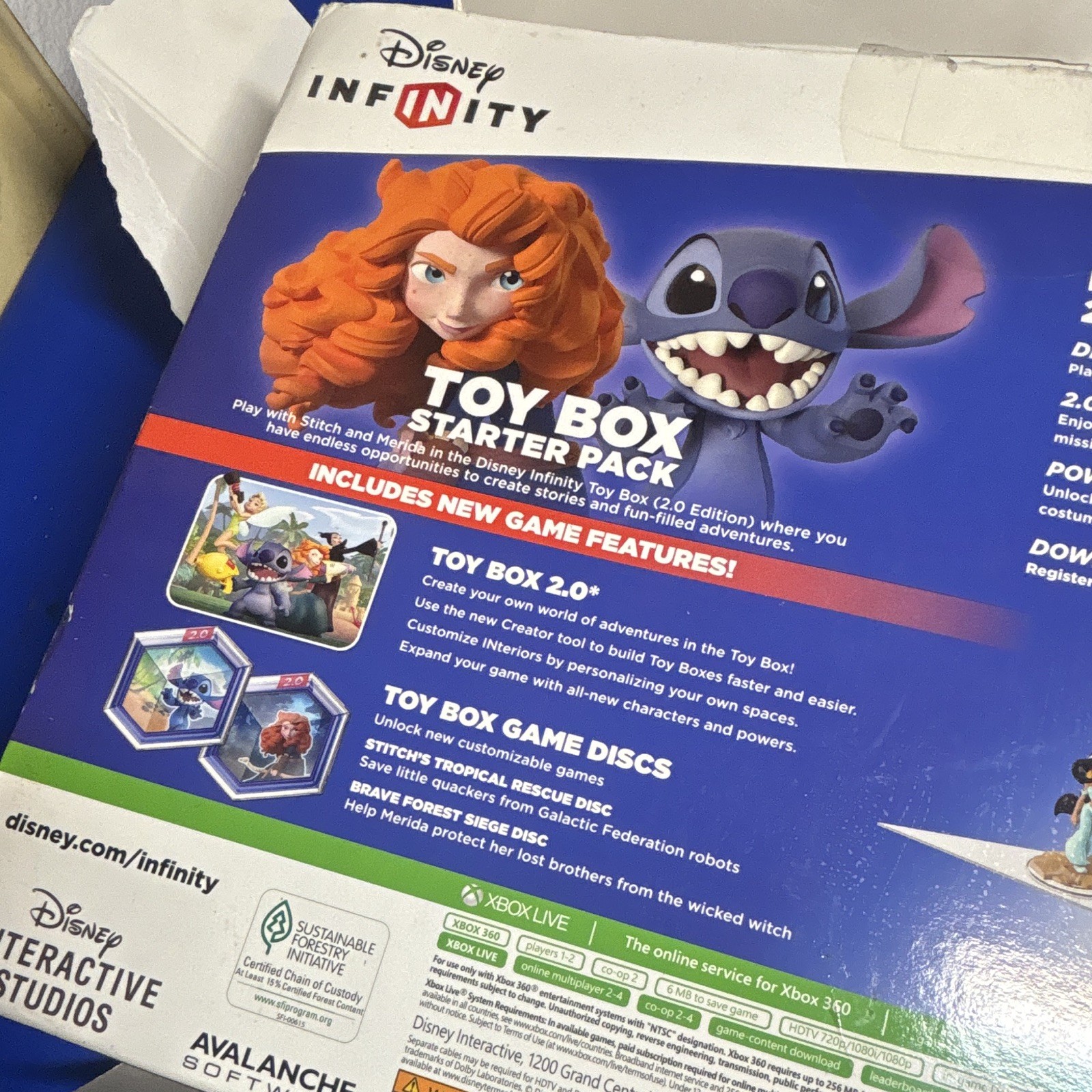 Disney Infinity 2.0 Edition Toy Box Starter Pack Xbox 360 Merida Stitch