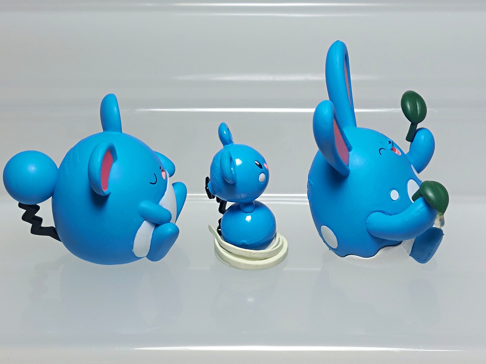 Pokemon Figure Set Azurill Tomy & Marill Azumarill T-ARTS 0.8-1.5in