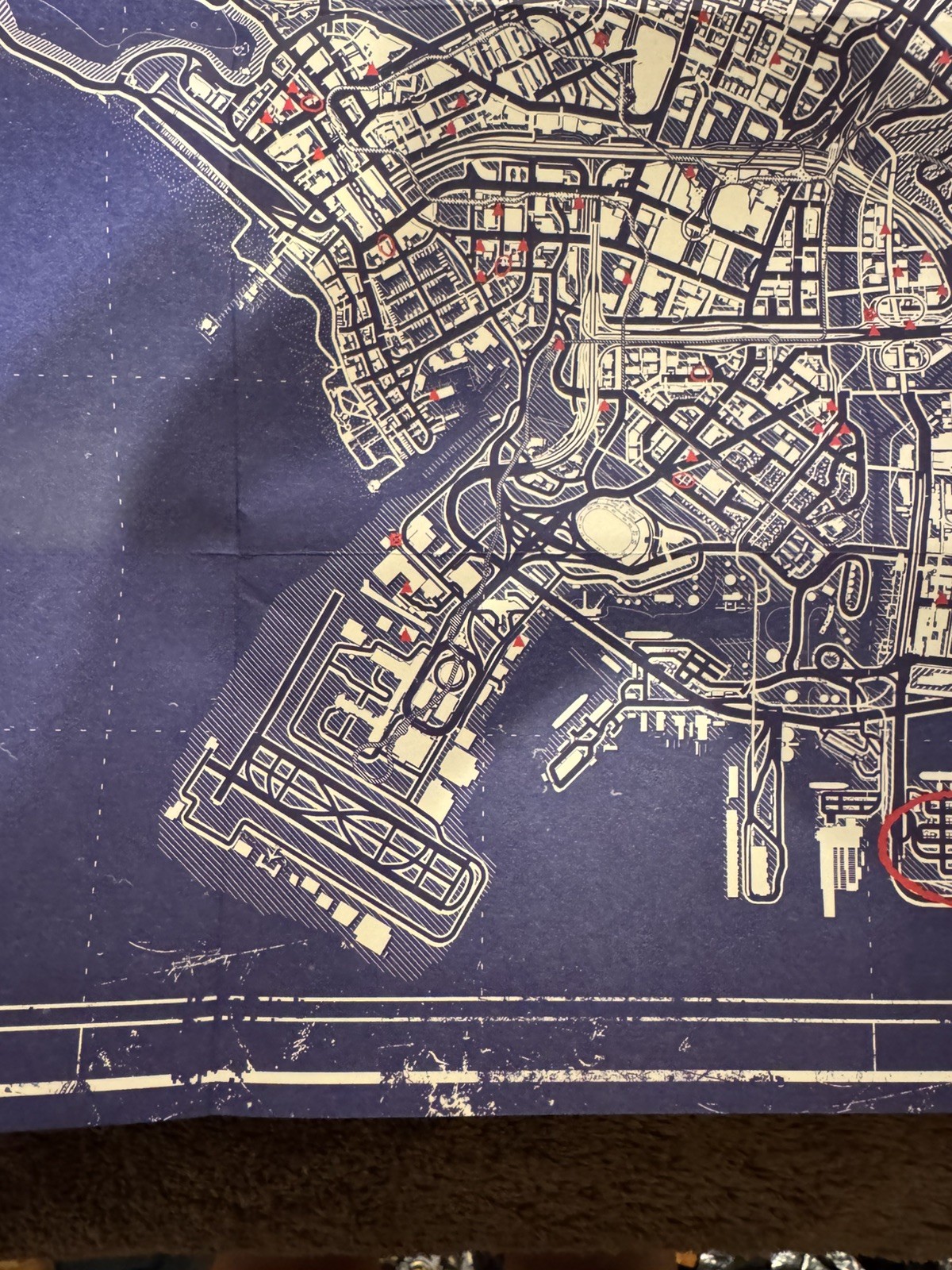 PRISTINE condition GTA V blueprint, Los Santos Map. UV map