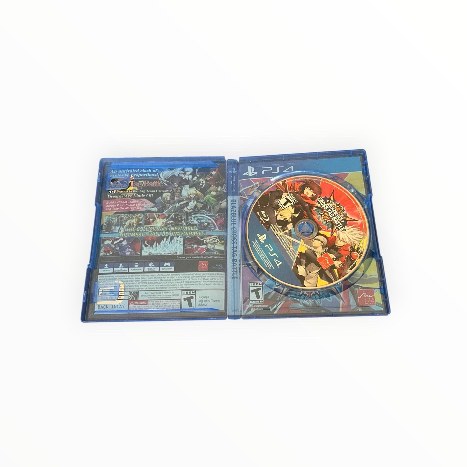 BlazBlue Cross Tag Battle PS4 Complete CIB Tested Arc System Works
