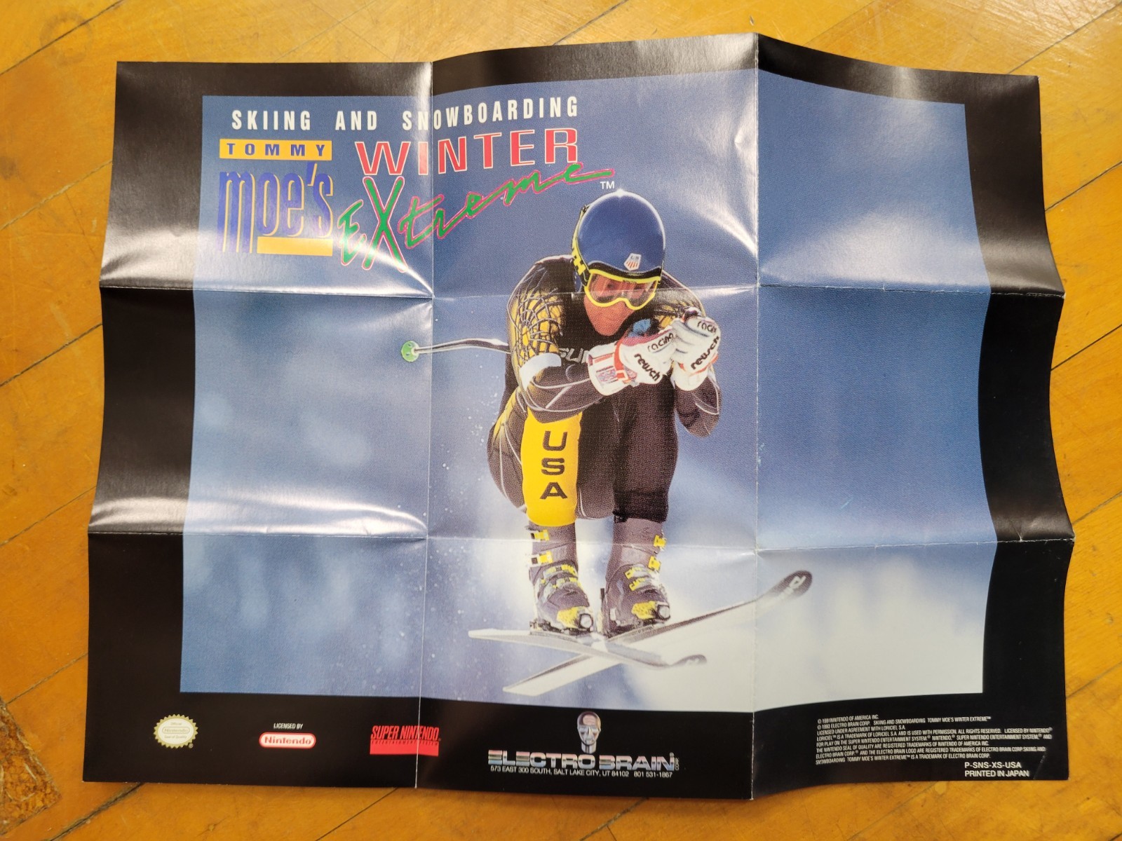 Skiing & Snowboarding: Tommy Moe’s Winter Extreme SNES Poster (TP-SNS-XS-USA )