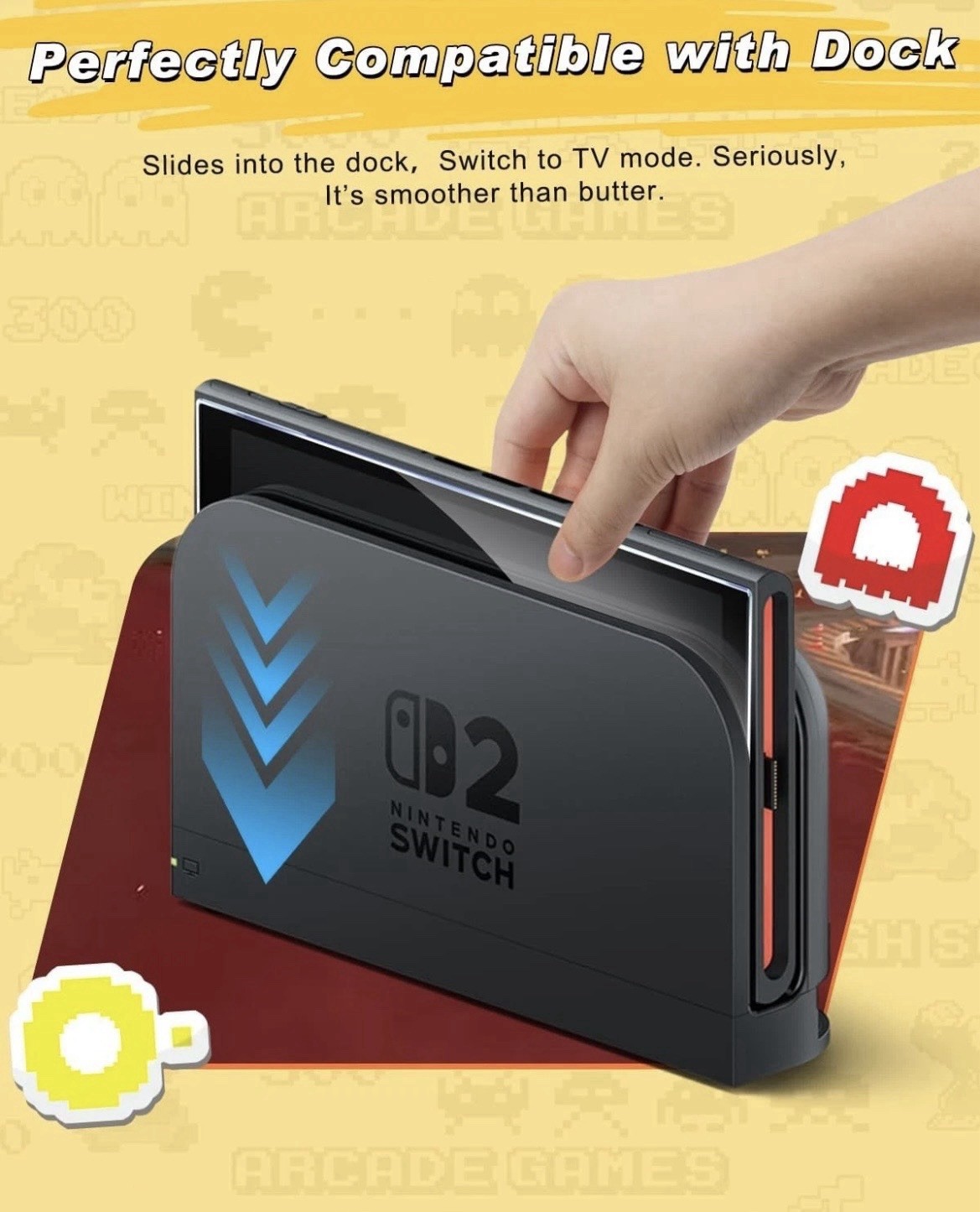 Screen Protector Nintendo Switch 2 Anti-Scratch Touch Sensitive Ultra-Clear NIB