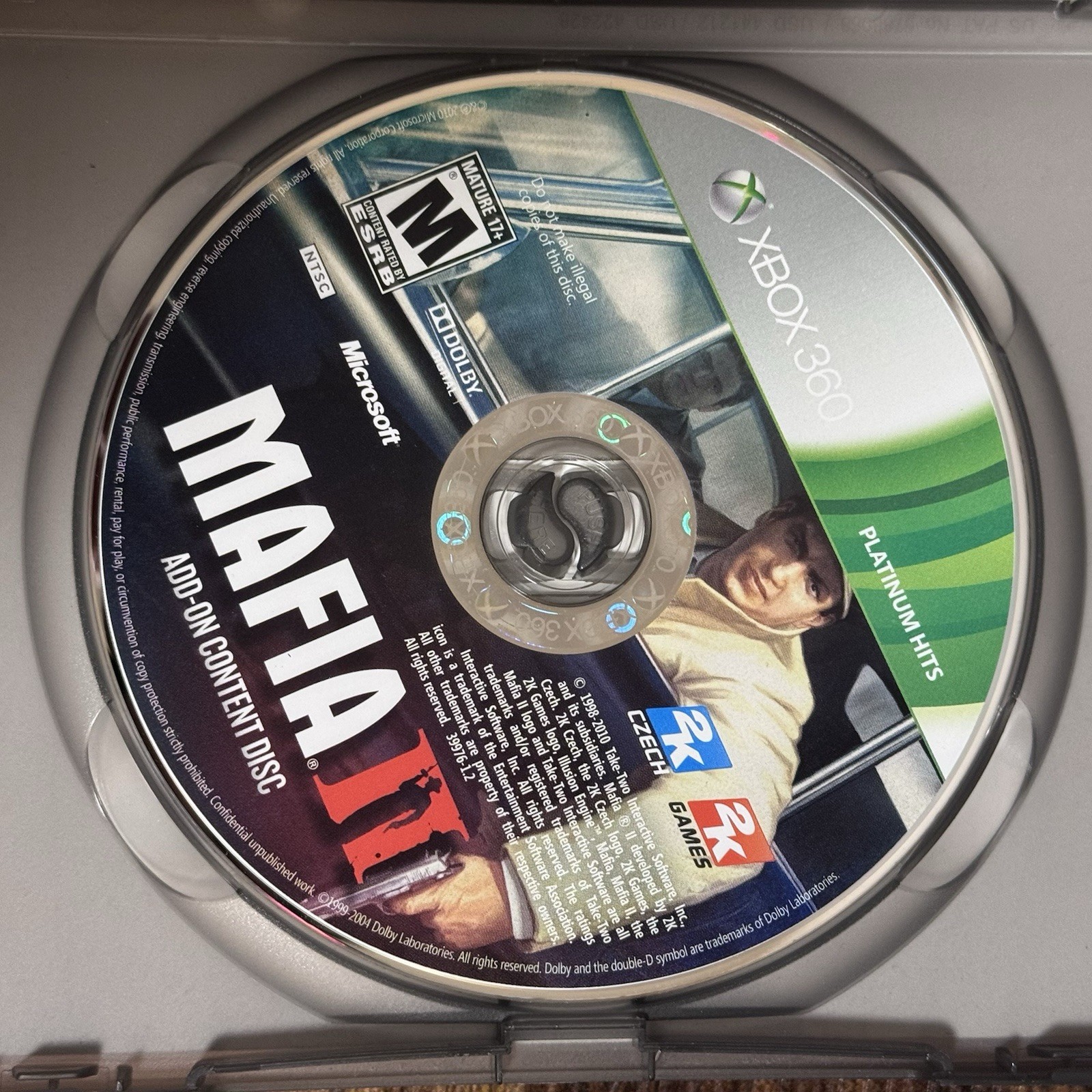 Mafia 2 II (Xbox 360,2010) Manual And Map Included Platinum Hits – Working