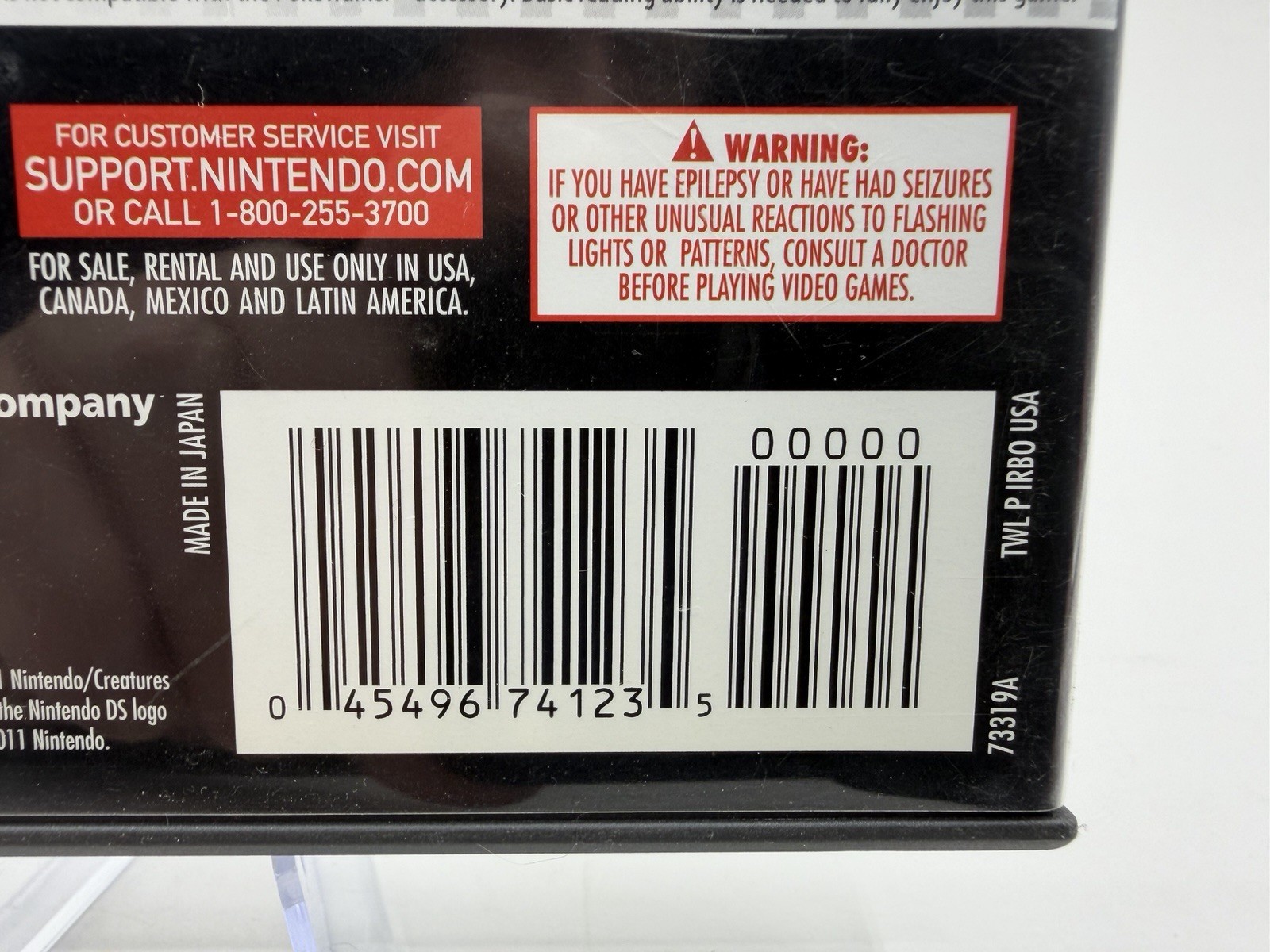 POKEMON BLACK VERSION NINTENDO DS AUTHENTIC TESTED MINT CLEAN 1st Print