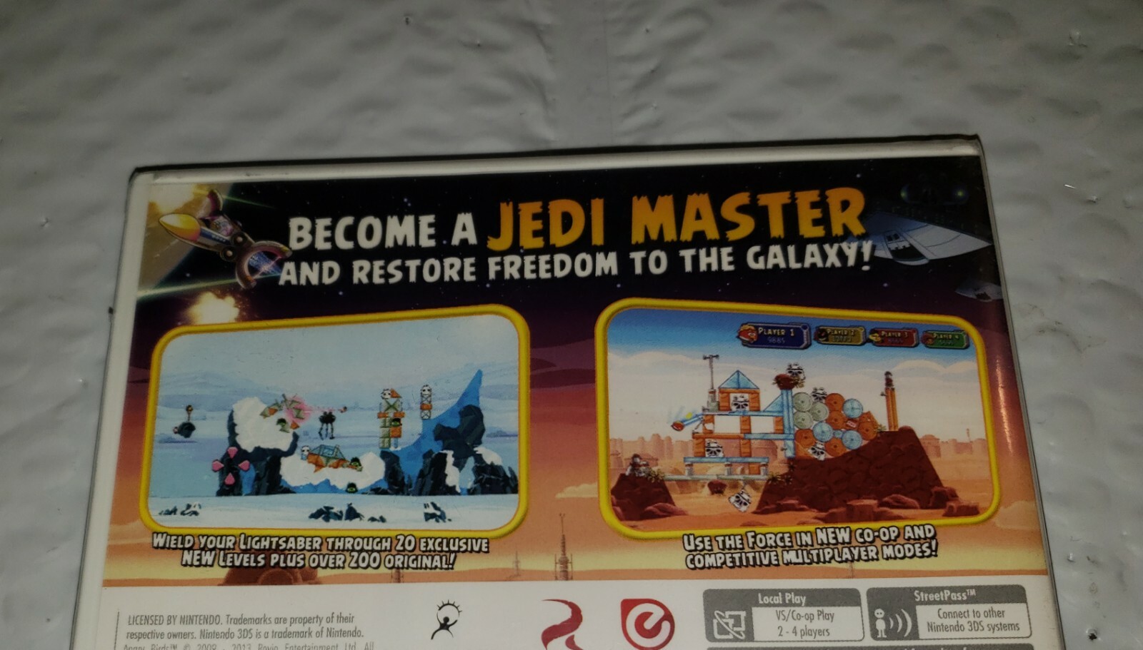 ANGRY BIRDS STAR WARS (Nintendo DS, 2DS, 3DS, XL) Complete Game Case Manual NEW