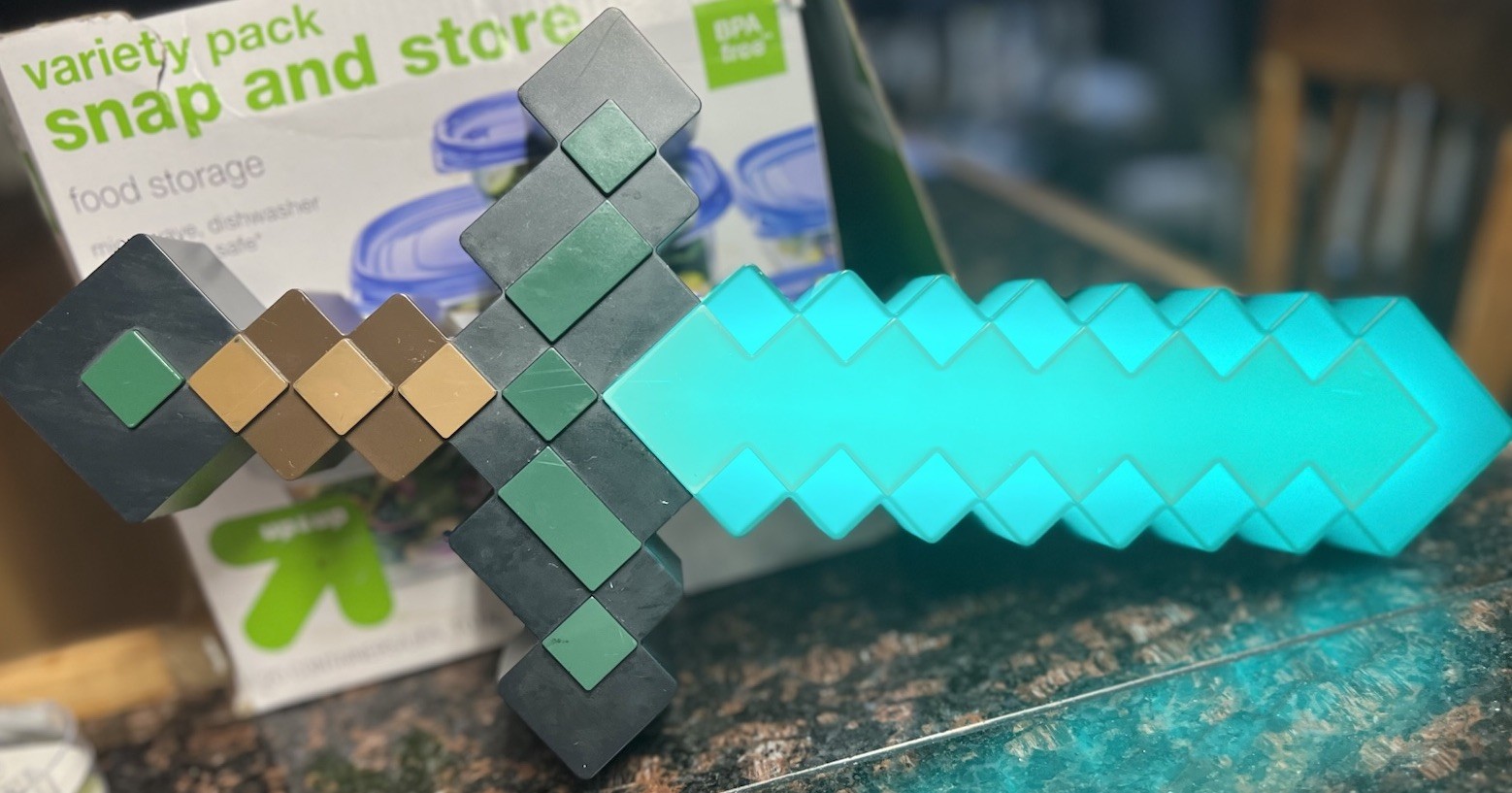 Minecraft 16″ Diamond Sword Light – USB Powered