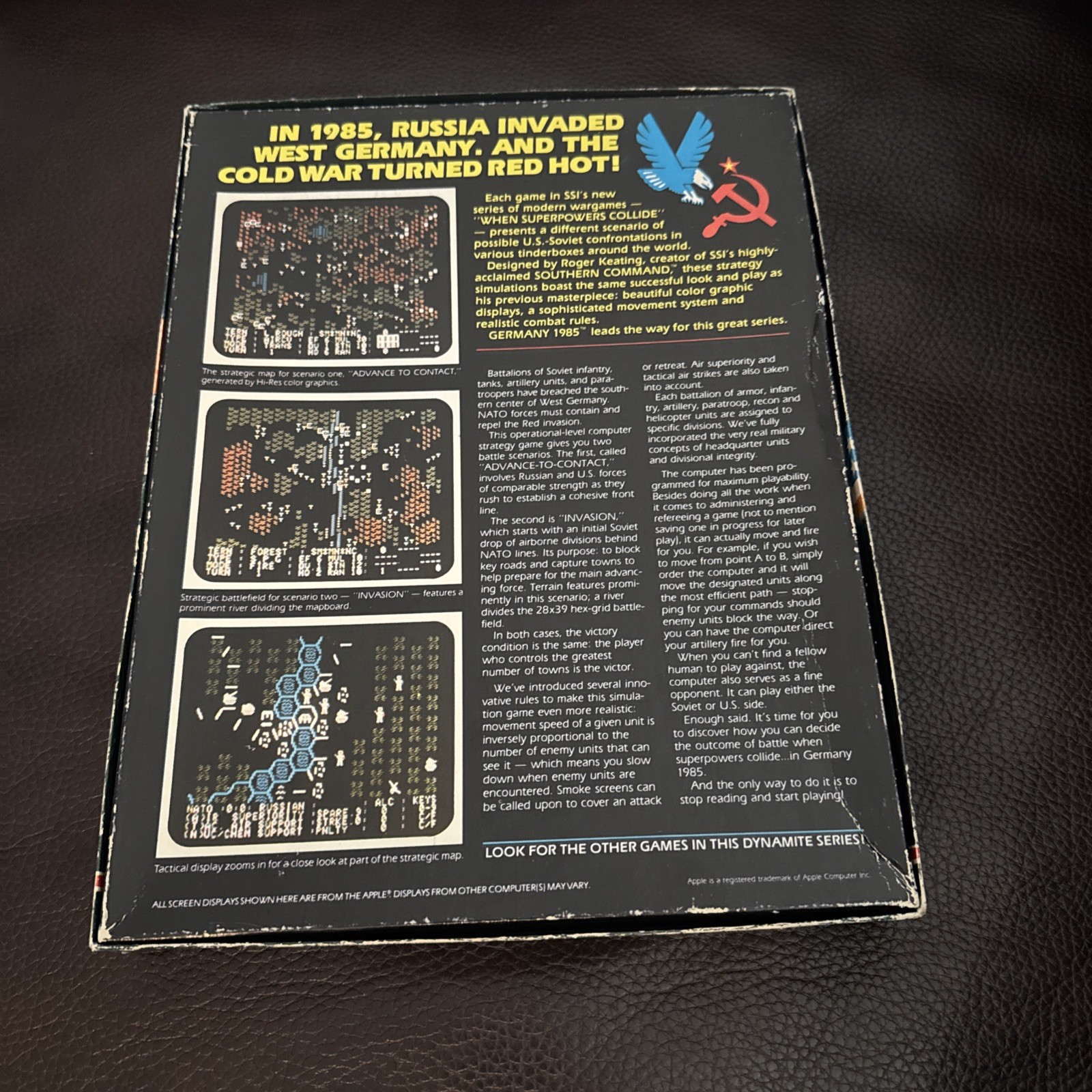 RARE Germany 1985 SSI Big Box PC Game