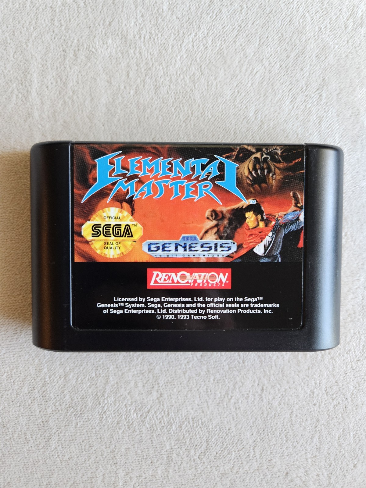 ELEMENTAL MASTER SEGA GENESIS COMPLETE IN BOX VERY GOOD CONDITION