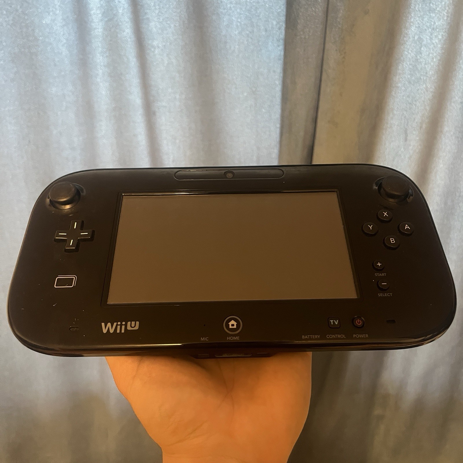 Wii U Gamepad Only Nintendo OEM Authentic Genuine WUP-010 Black Tested