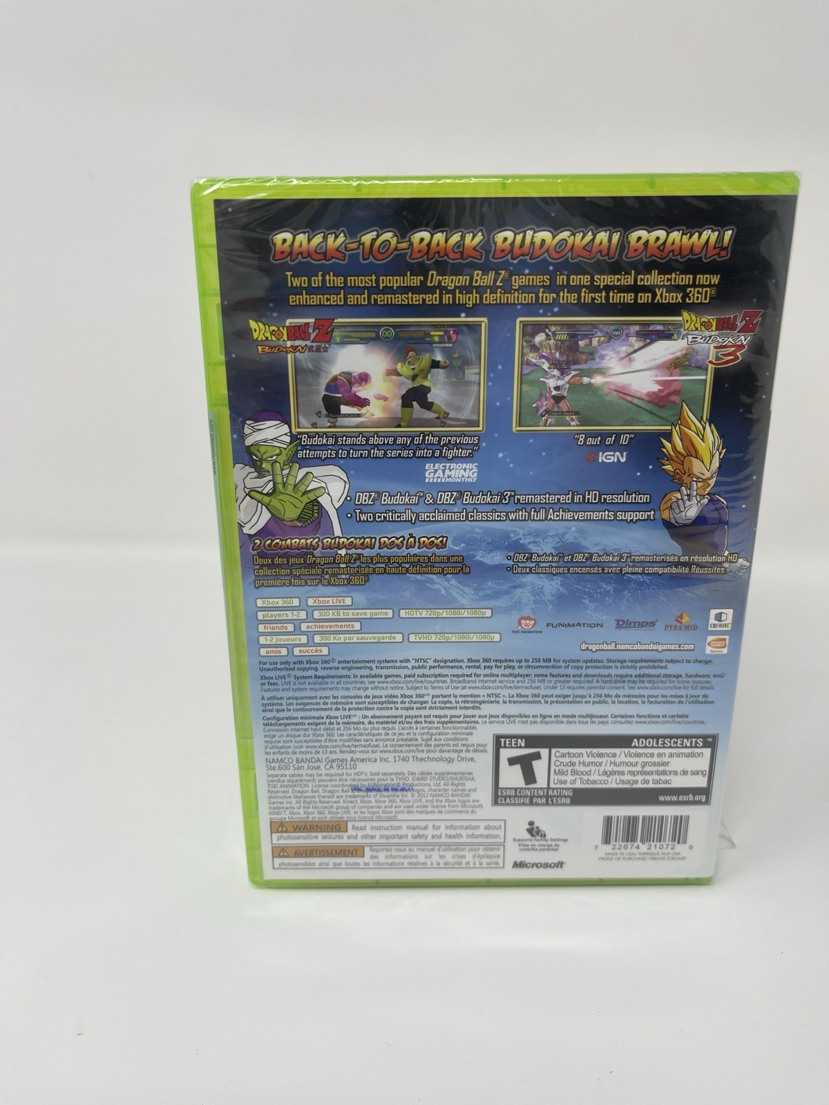 Dragon Ball Z Budokai HD Collection Microsoft Xbox 360 Sealed New Bandai
